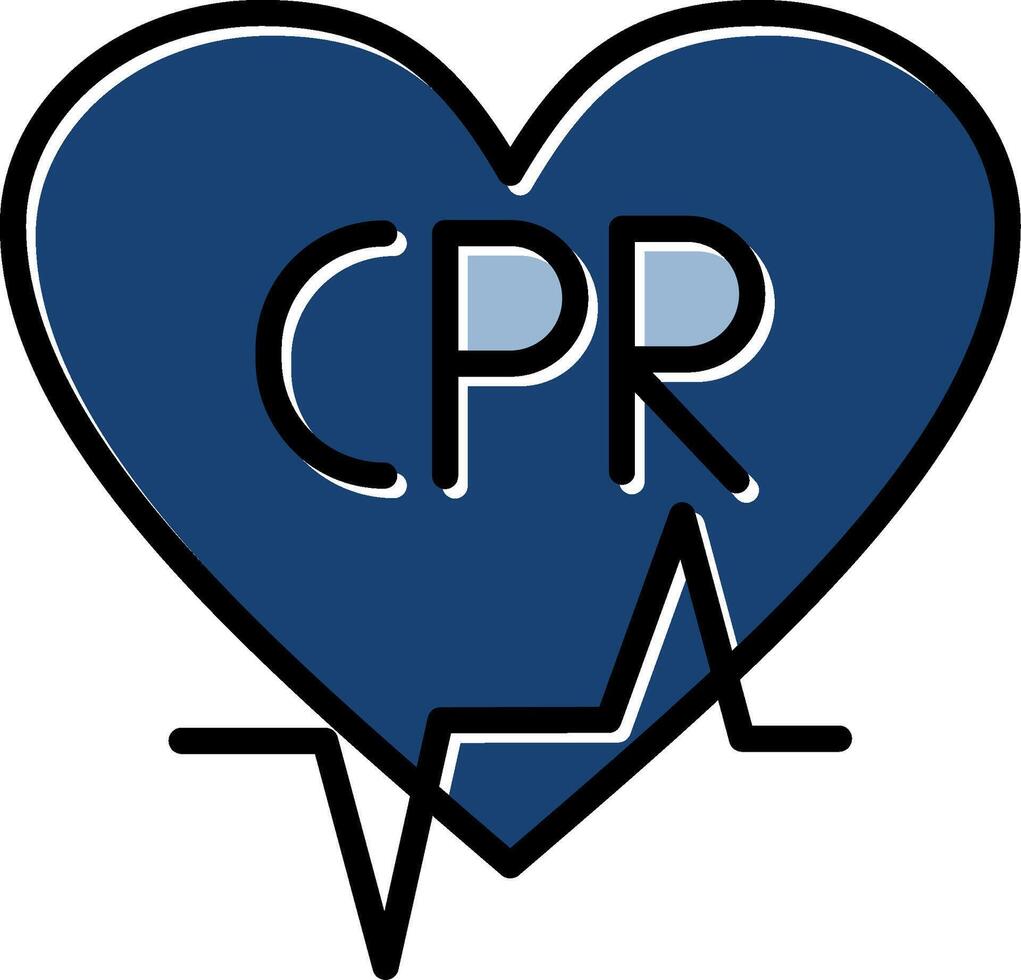 CPR Icon Design vector