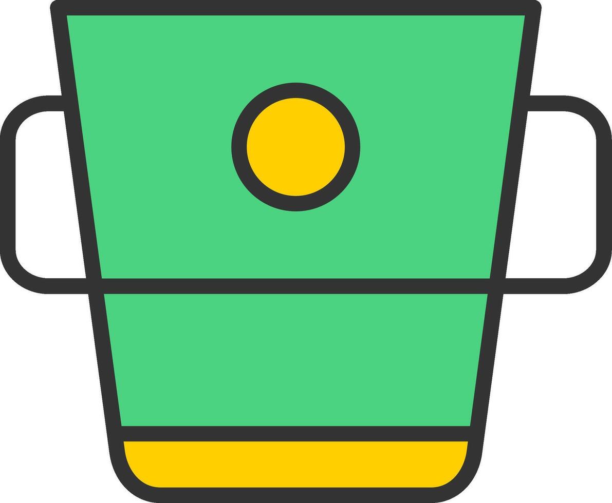 Water Bucket Icon Design vector