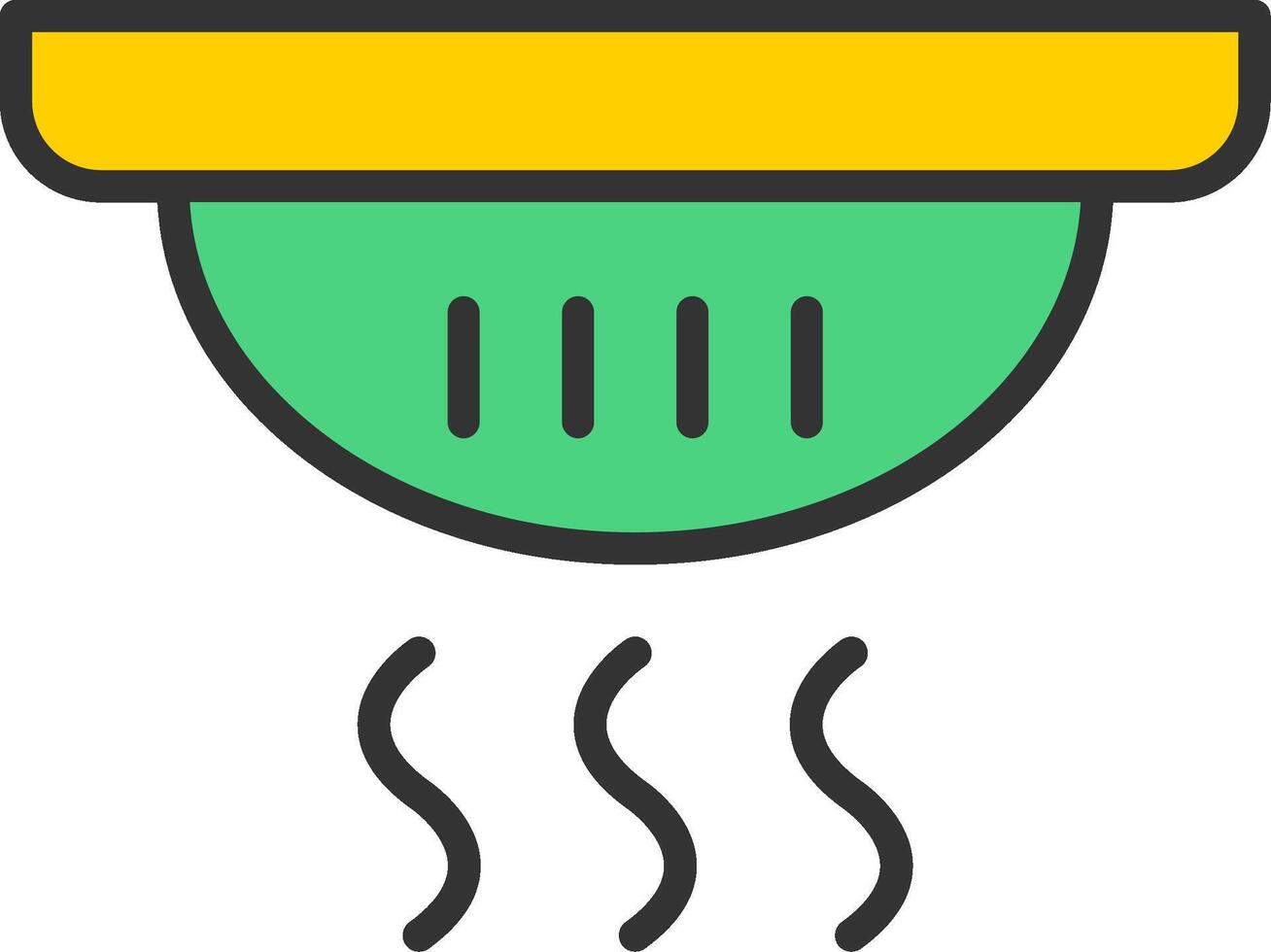 Smoke Detector Icon Design vector