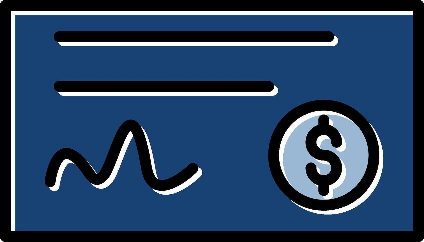 Cheque Icon Design vector