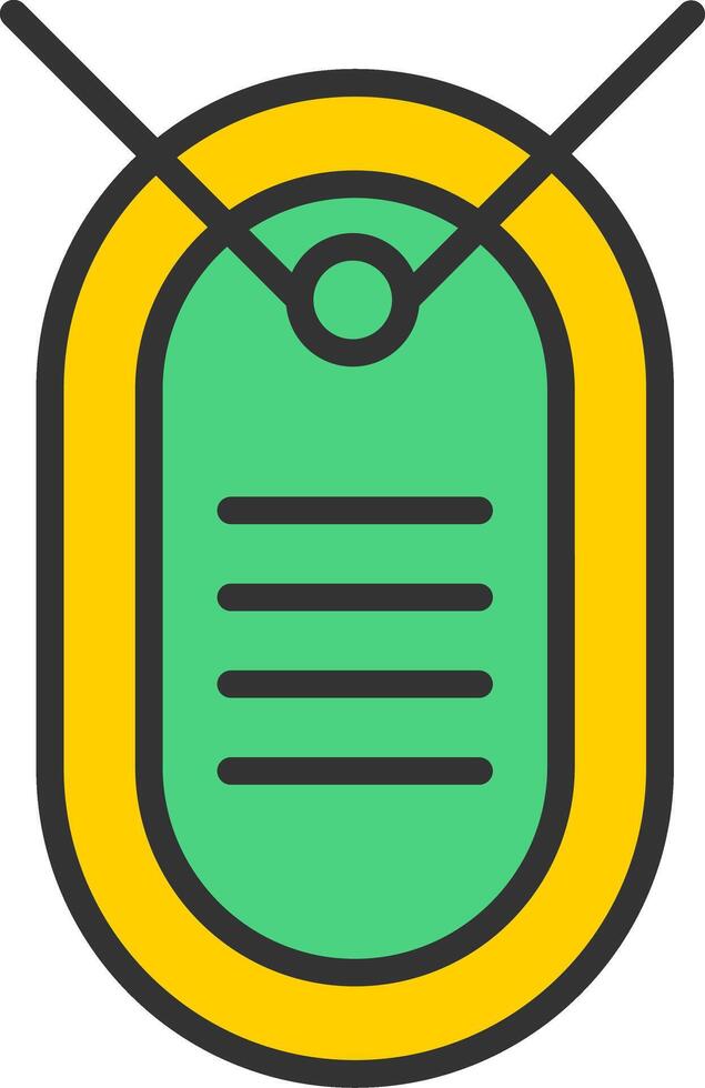 Dog Tag Icon Design vector
