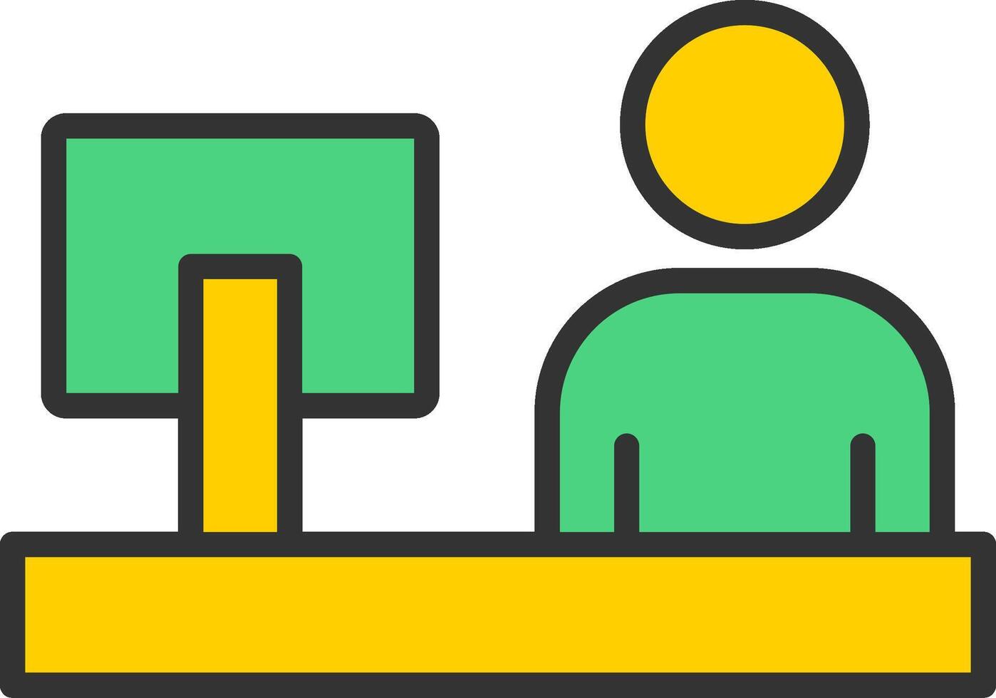 Work From Home Icon Design vector