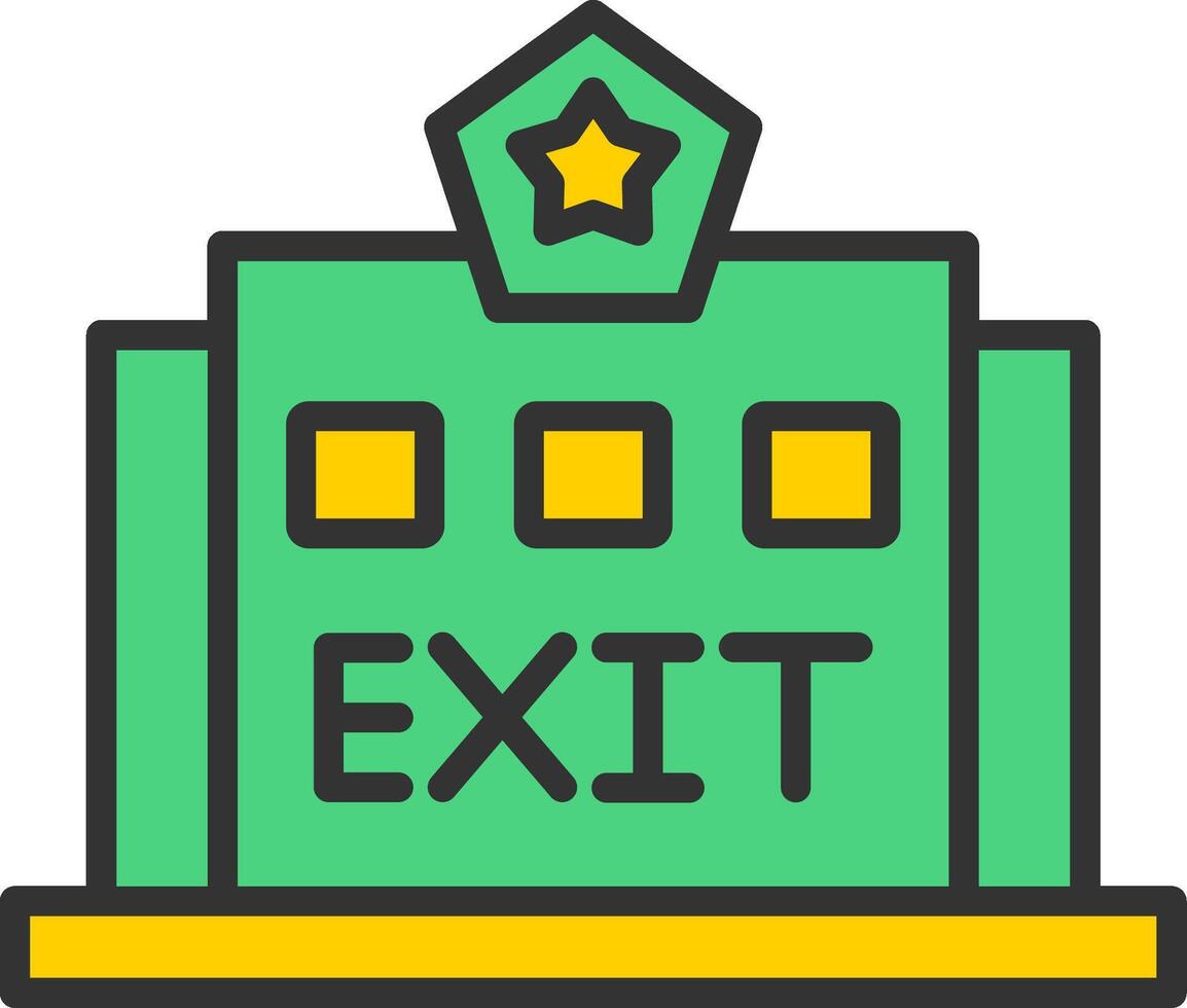 Exit Icon Design vector