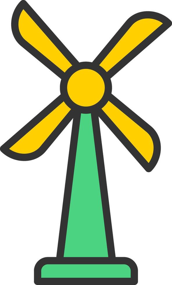 Wind Turbine Icon Design vector