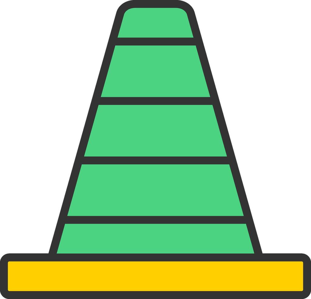 Traffic Cone Icon Design vector
