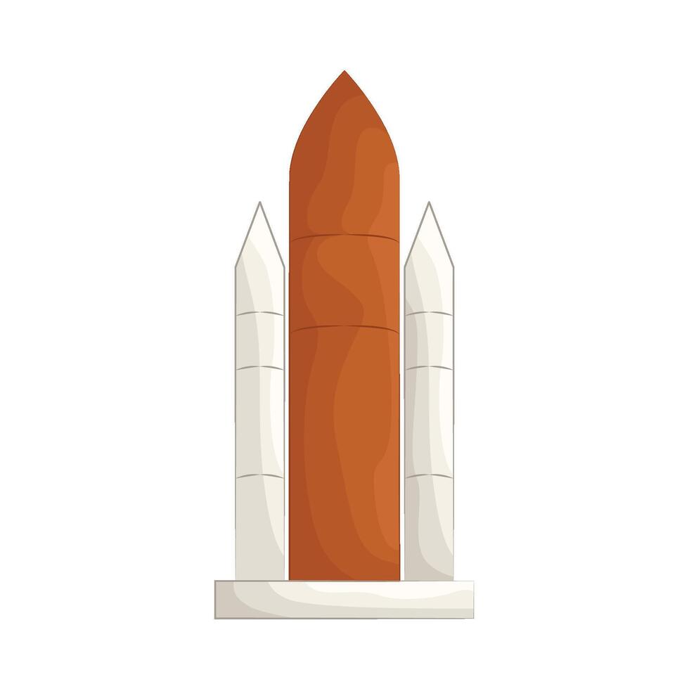 Illustration of space rocket vector