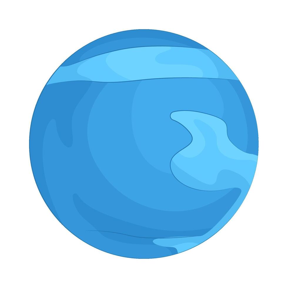 Illustration of neptune vector