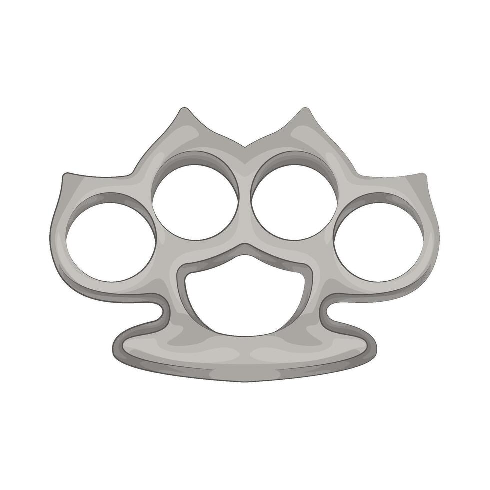 Illustration of brass knuckles vector