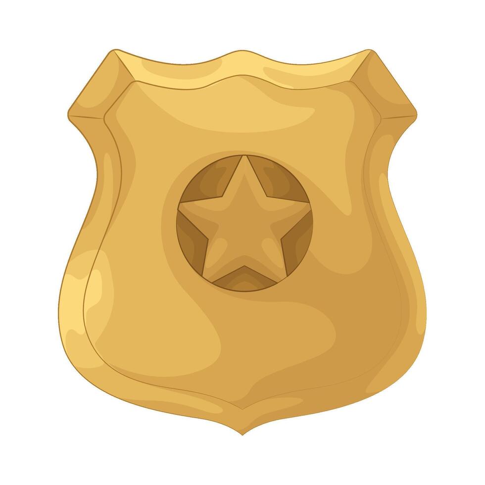 Illustration of police badge vector