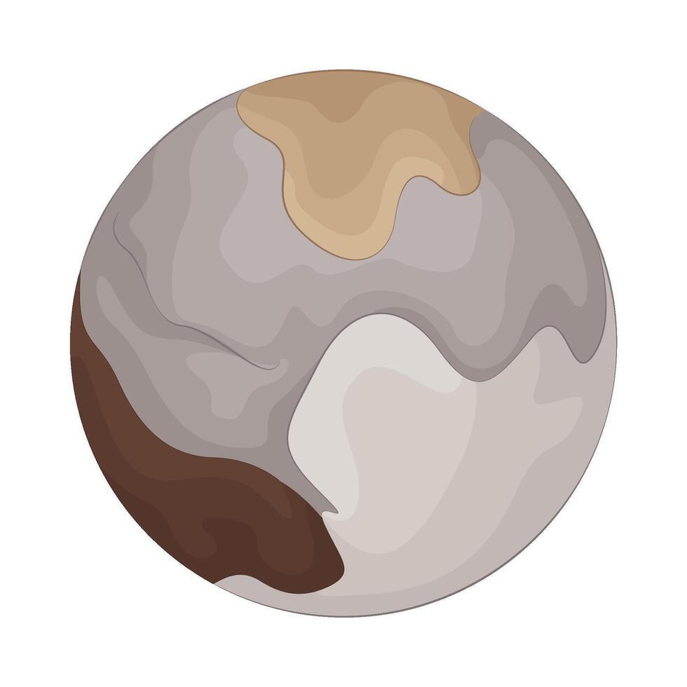 Illustration of pluto vector