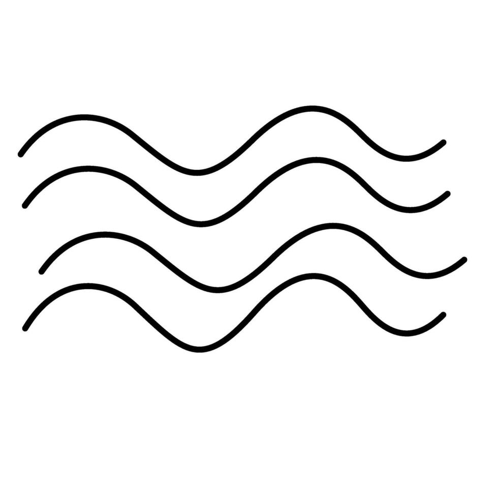 A wave icon on a white background vector