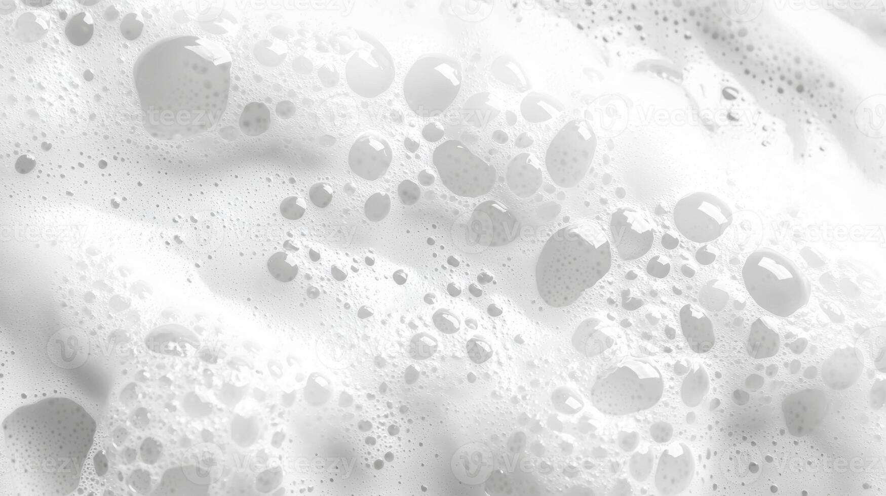 Abstract white soap foam bubbles texture background photo
