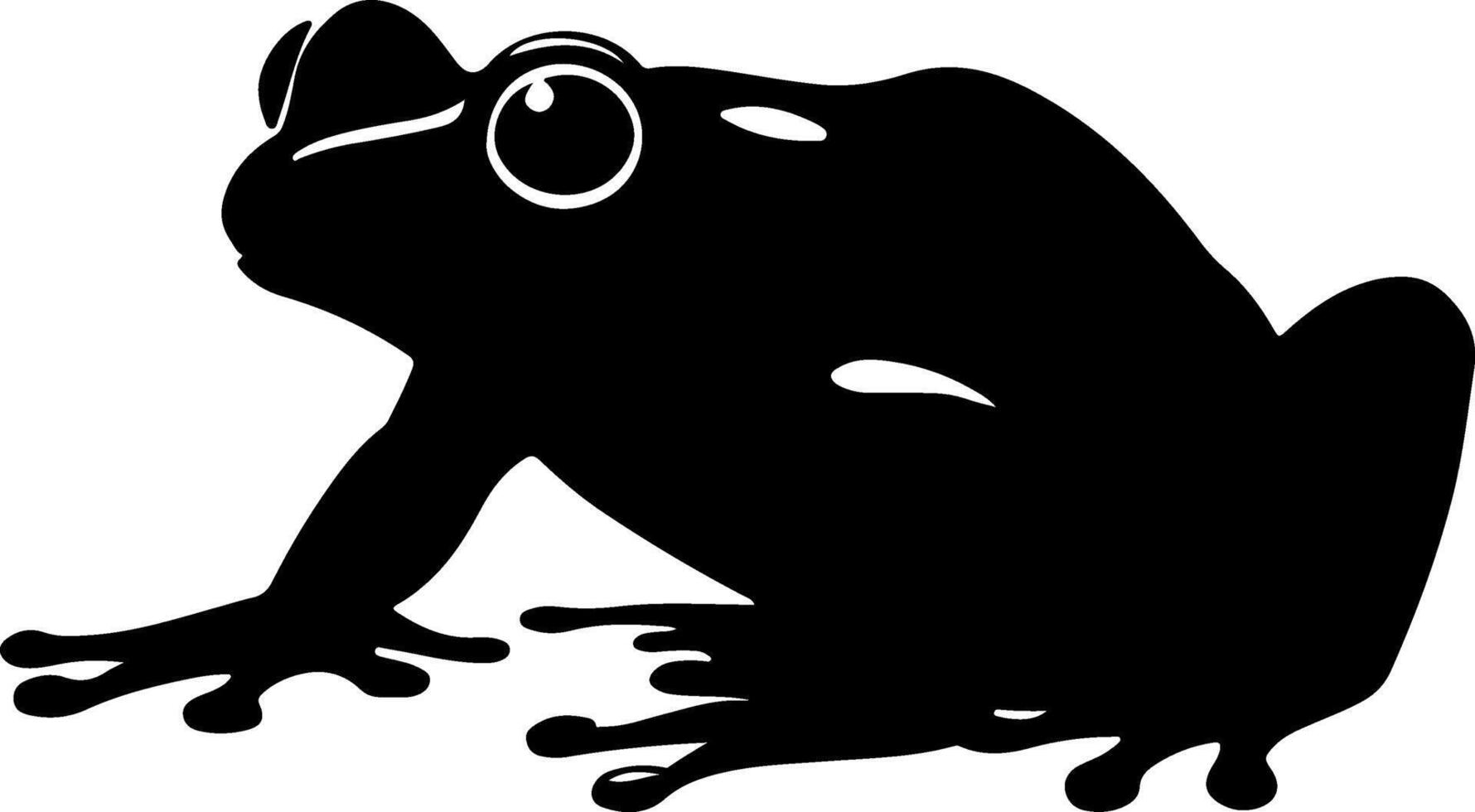 Frog silhouette clip art vector
