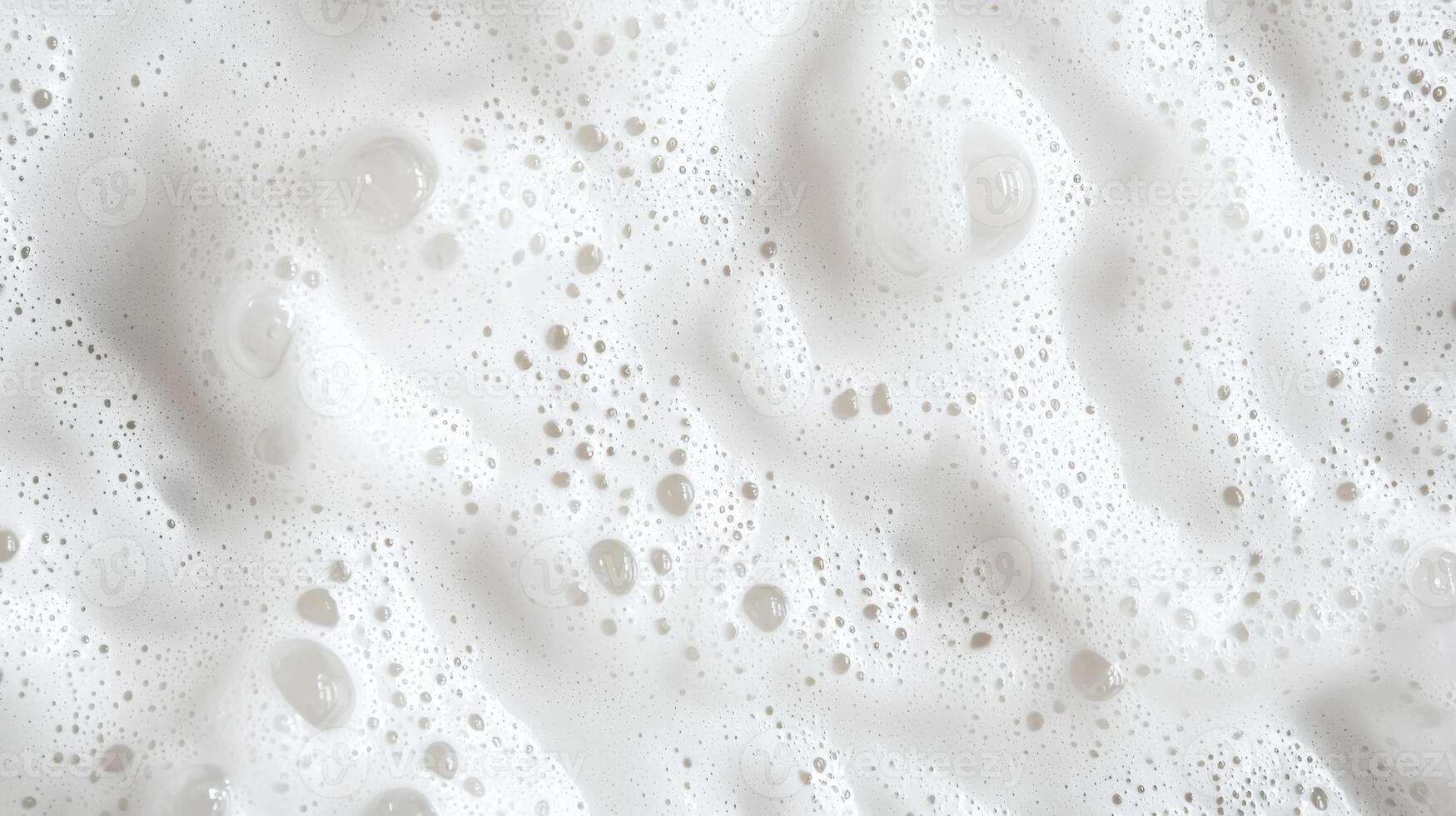 Abstract white soap foam bubbles texture background photo
