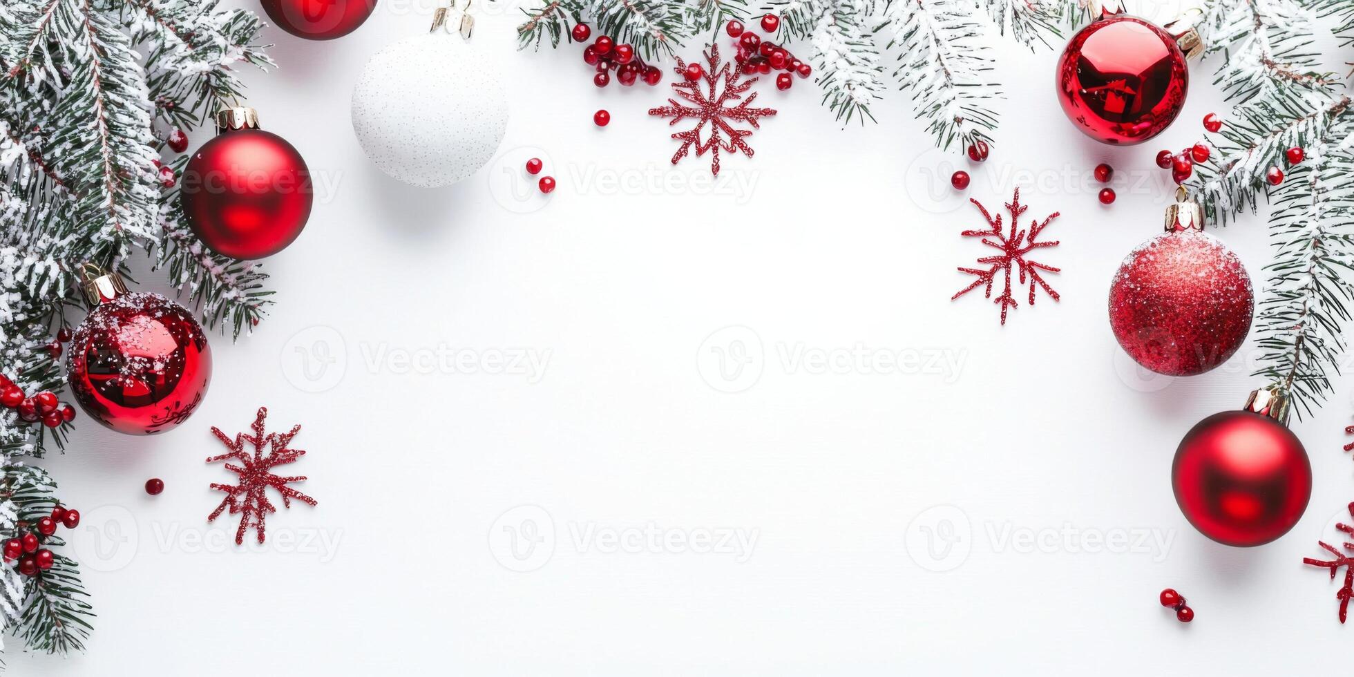 Merry Christmas and happy New Year white background with space for text. Christmas greeting card photo