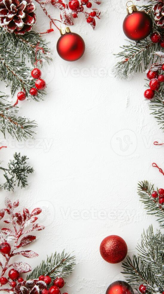 Merry Christmas and happy New Year white background with space for text. Christmas greeting card photo