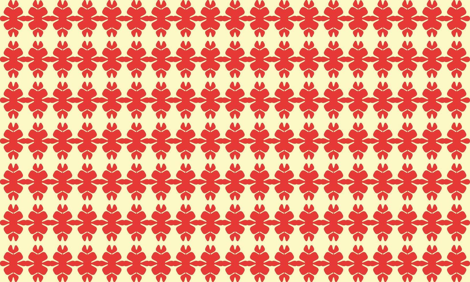 Retro Red and Cream Geometric Pattern. Abstract Vintage Design with Bold Organic Shapes. Seamless Background for Wallpaper, Textiles, or Digital Art. 70s Inspired Nostalgic Aesthetic vector