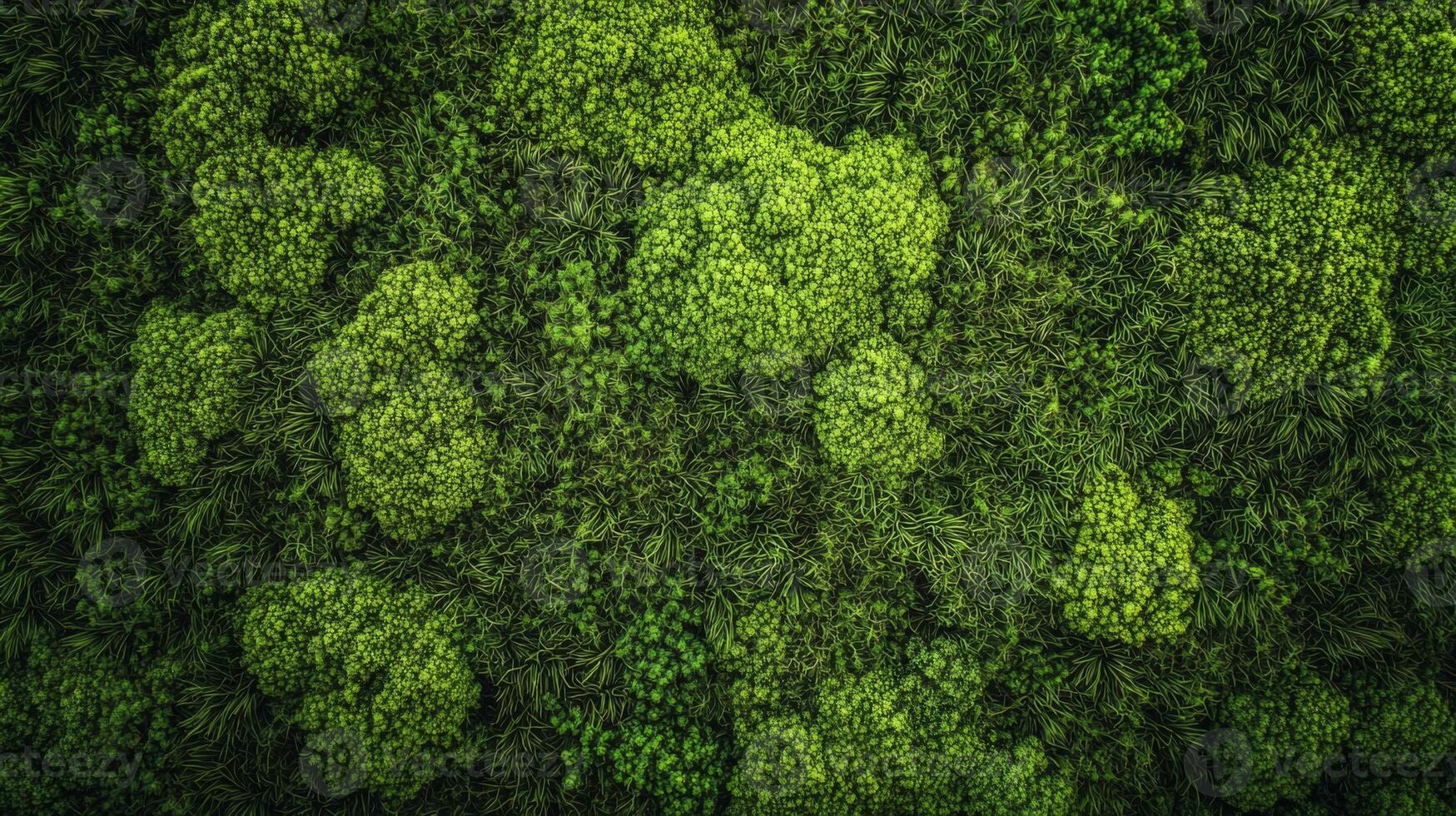 Textured surface with moss as background, top view. Green moss texture photo