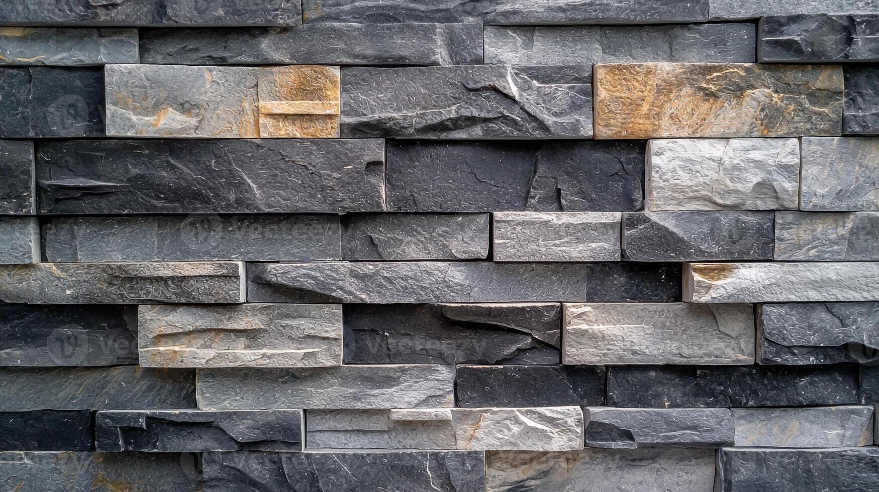Natural stone wall with a stunning granite texture ideal for architectural and design projects photo