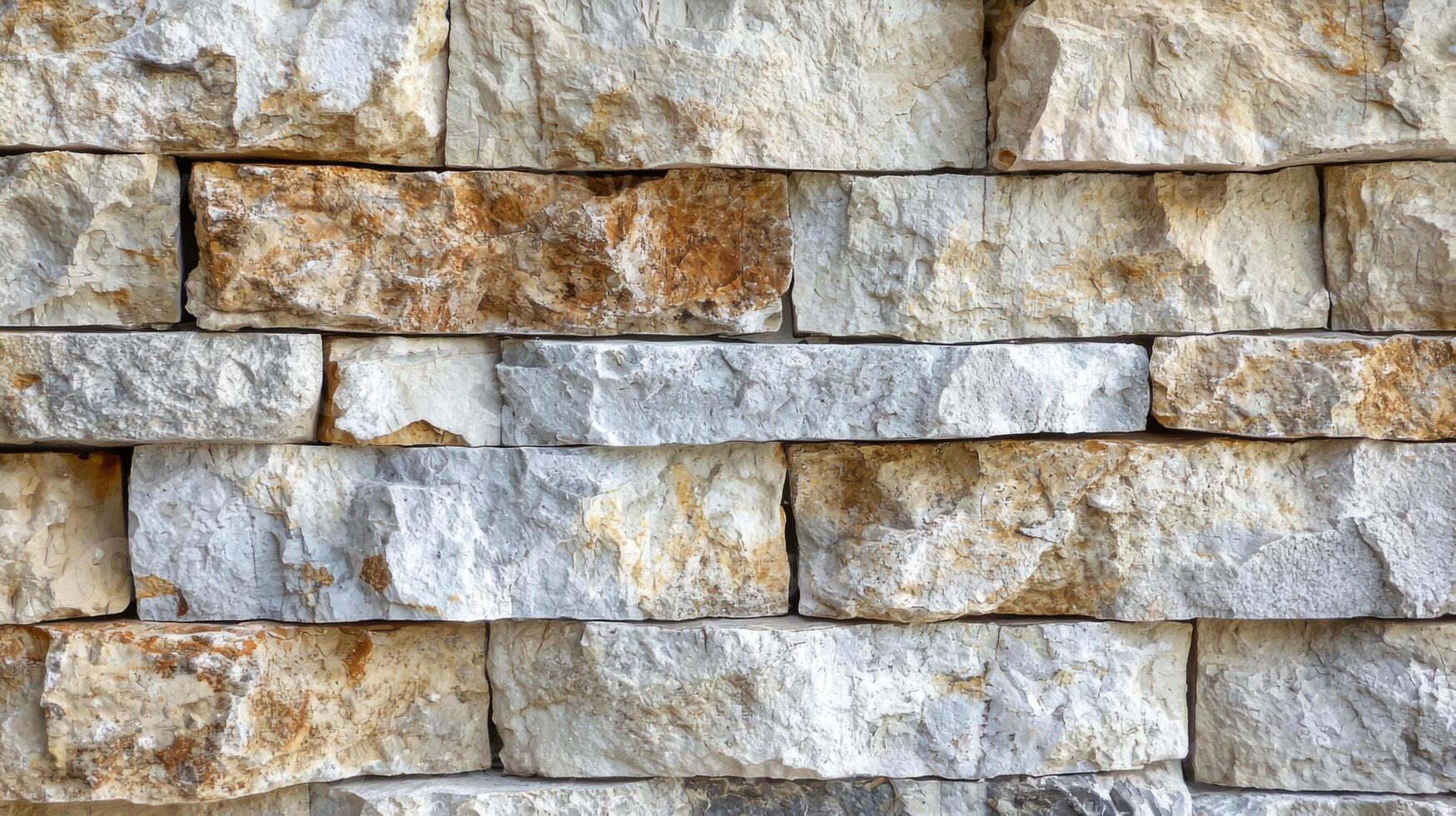 Natural stone wall with a stunning granite texture ideal for architectural and design projects photo