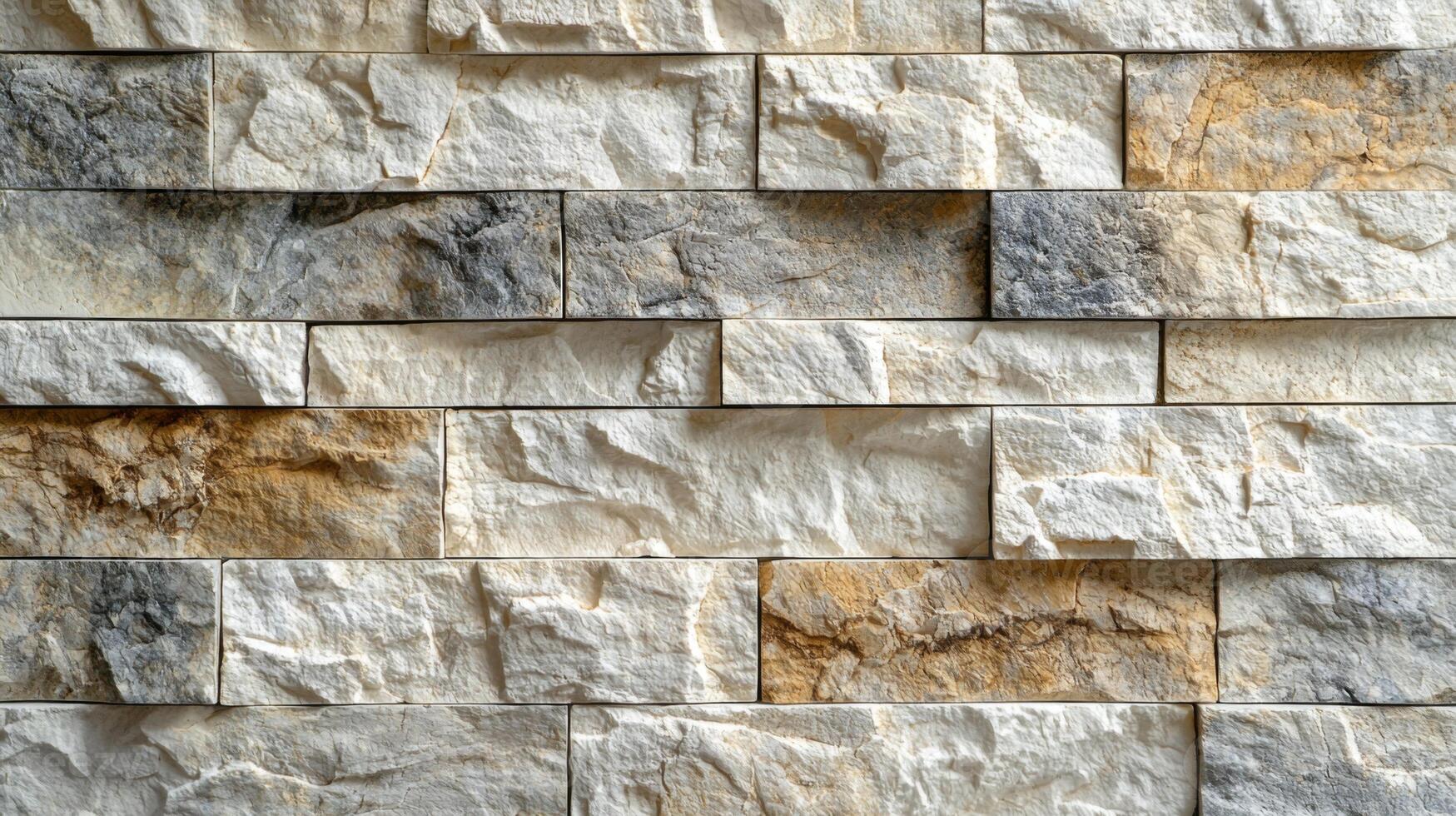 Natural stone wall with a stunning granite texture ideal for architectural and design projects photo