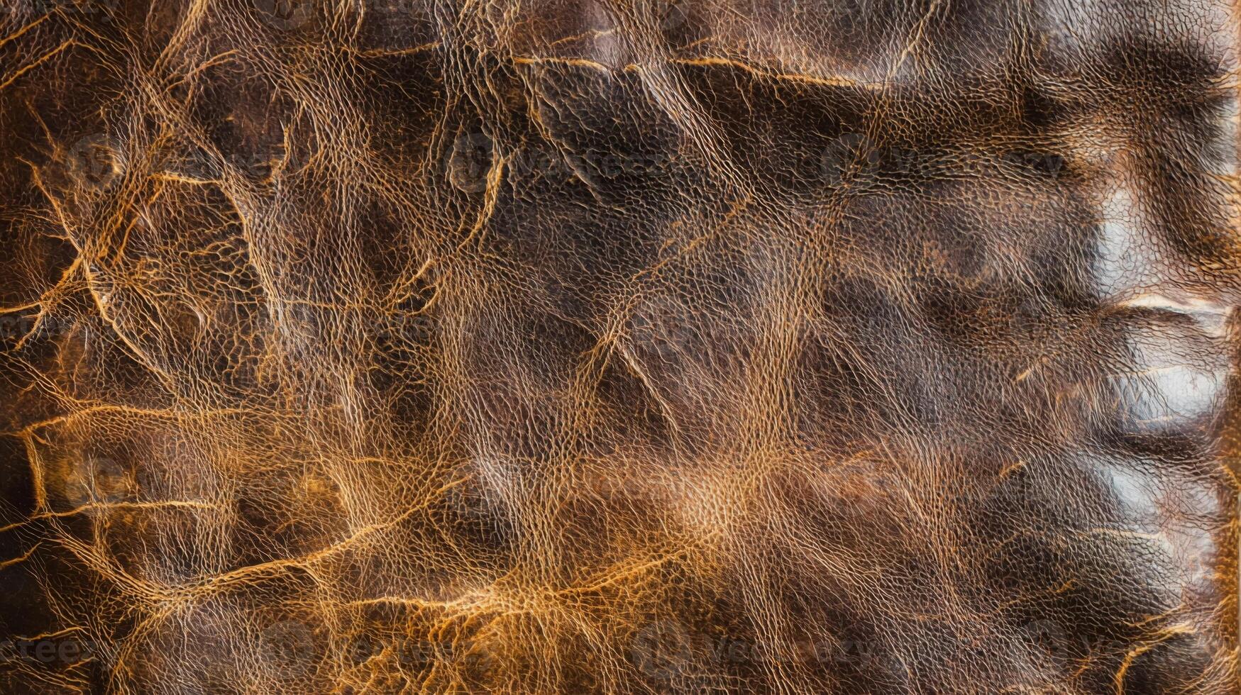 Worn leather surface texture with unique character and age photo