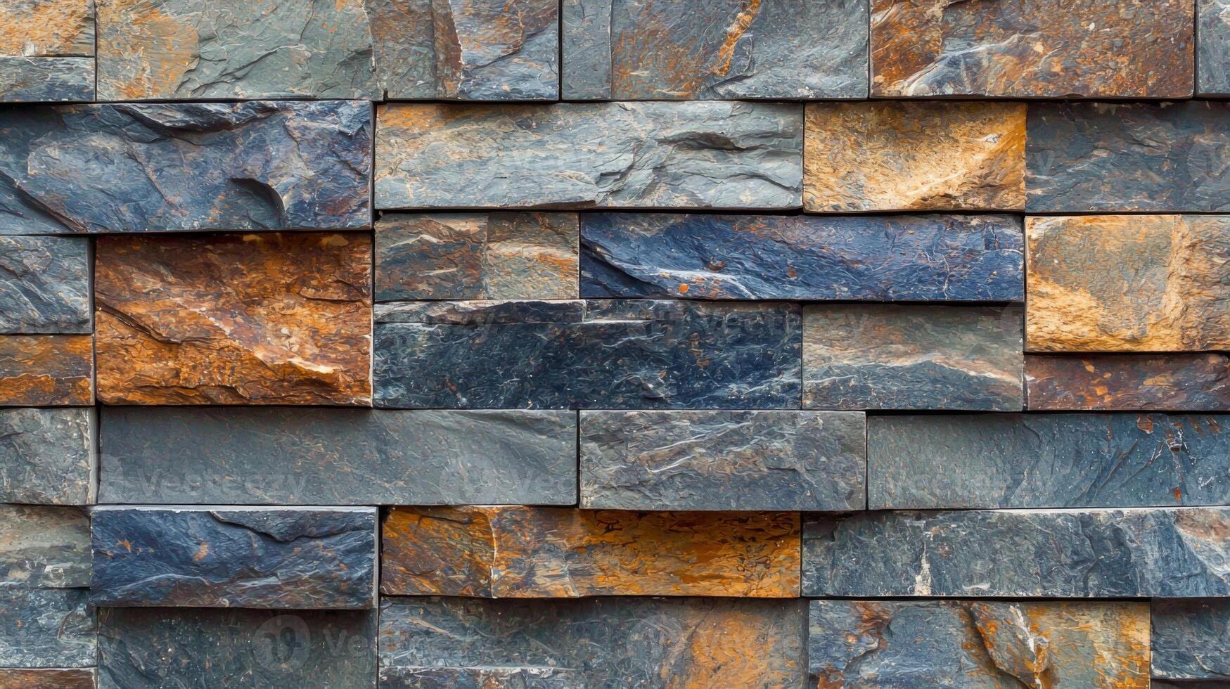 Natural stone wall with a stunning granite texture ideal for architectural and design projects photo