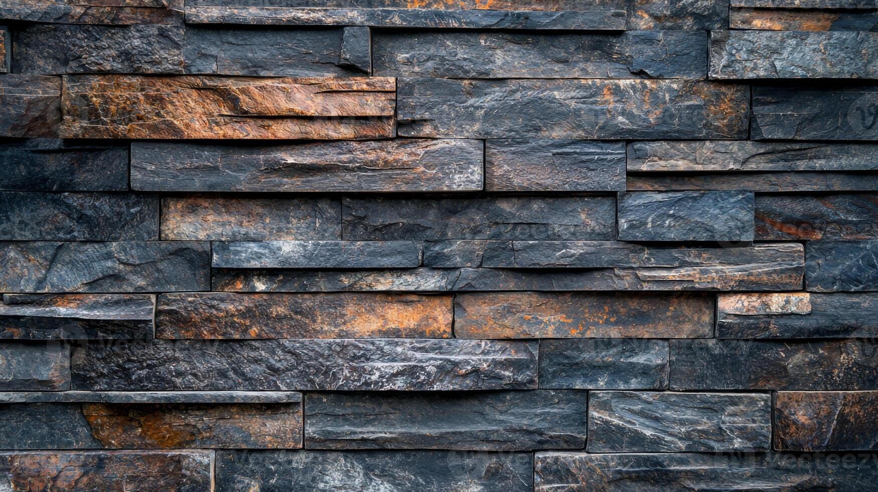 Natural stone wall with a stunning granite texture ideal for architectural and design projects photo