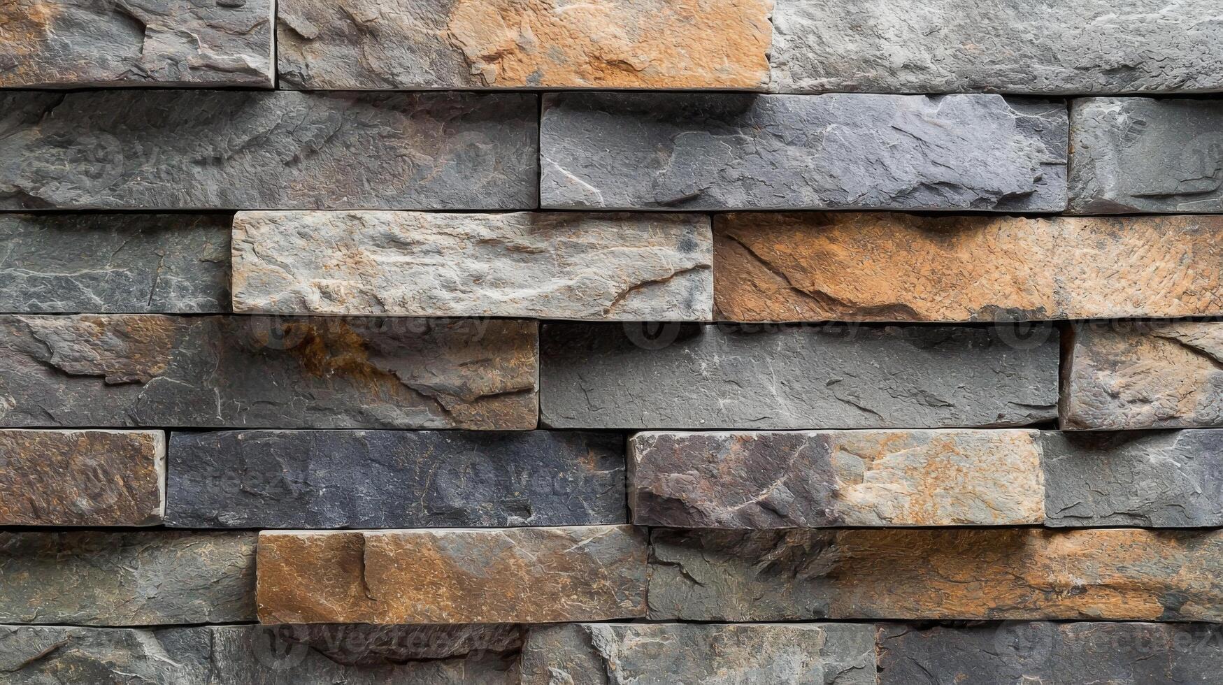 Natural stone wall with a stunning granite texture ideal for architectural and design projects photo