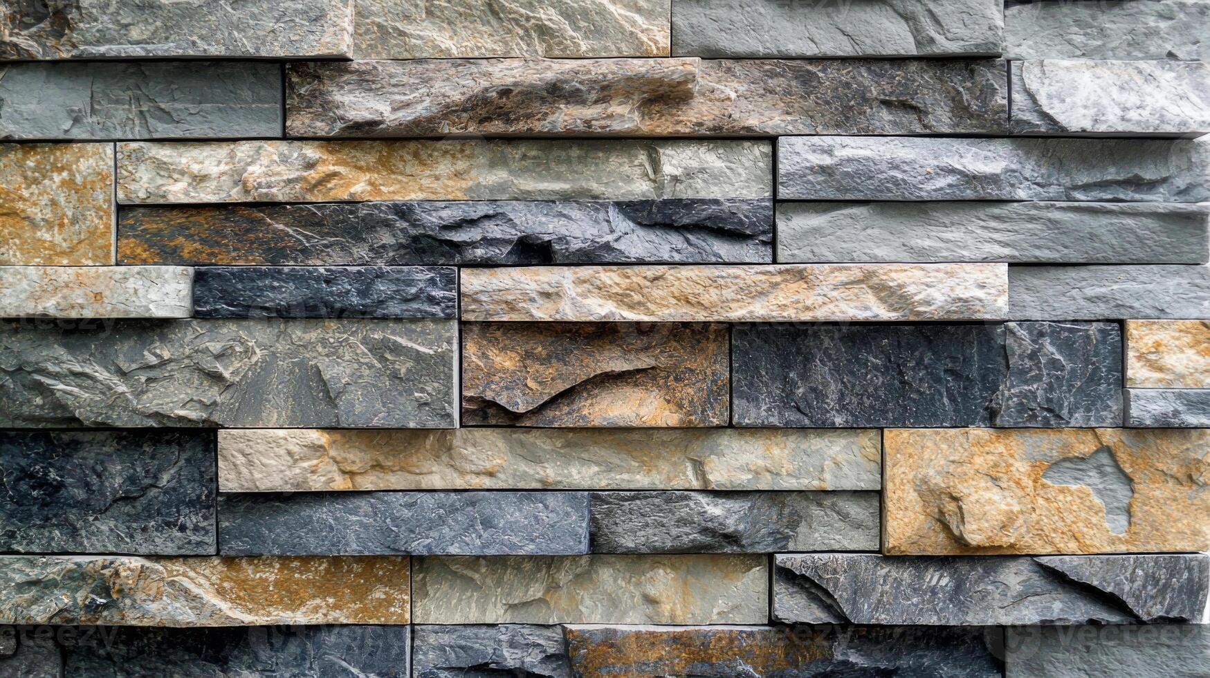 Natural stone wall with a stunning granite texture ideal for architectural and design projects photo