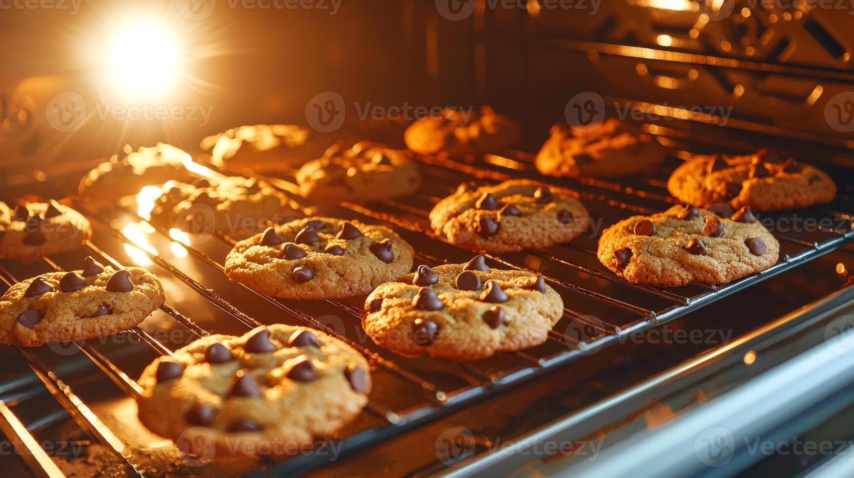 Baking Chocolate Chip Cookies in the Oven photo