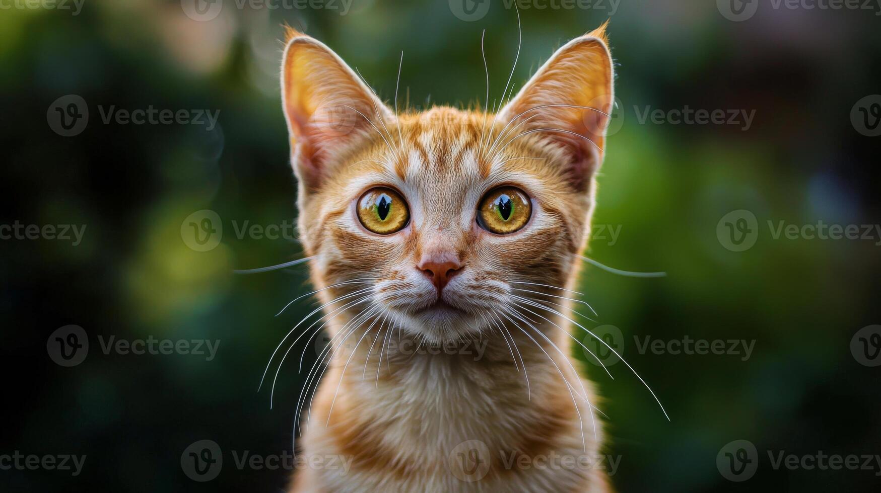 Funny cat expression caught on camera. A beautiful portrait of a cat photo