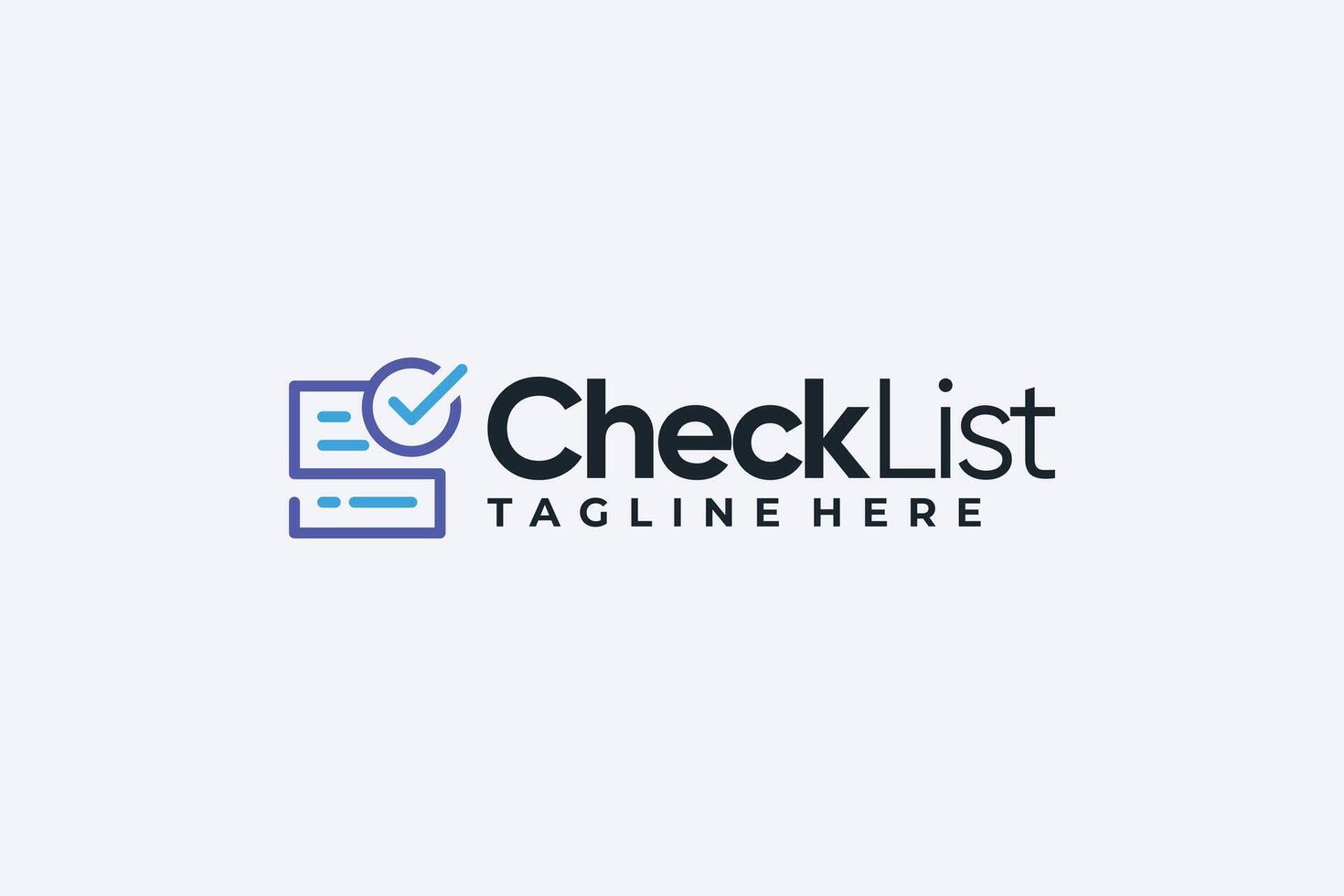 Check list simple business corporate logo design inspiration vector