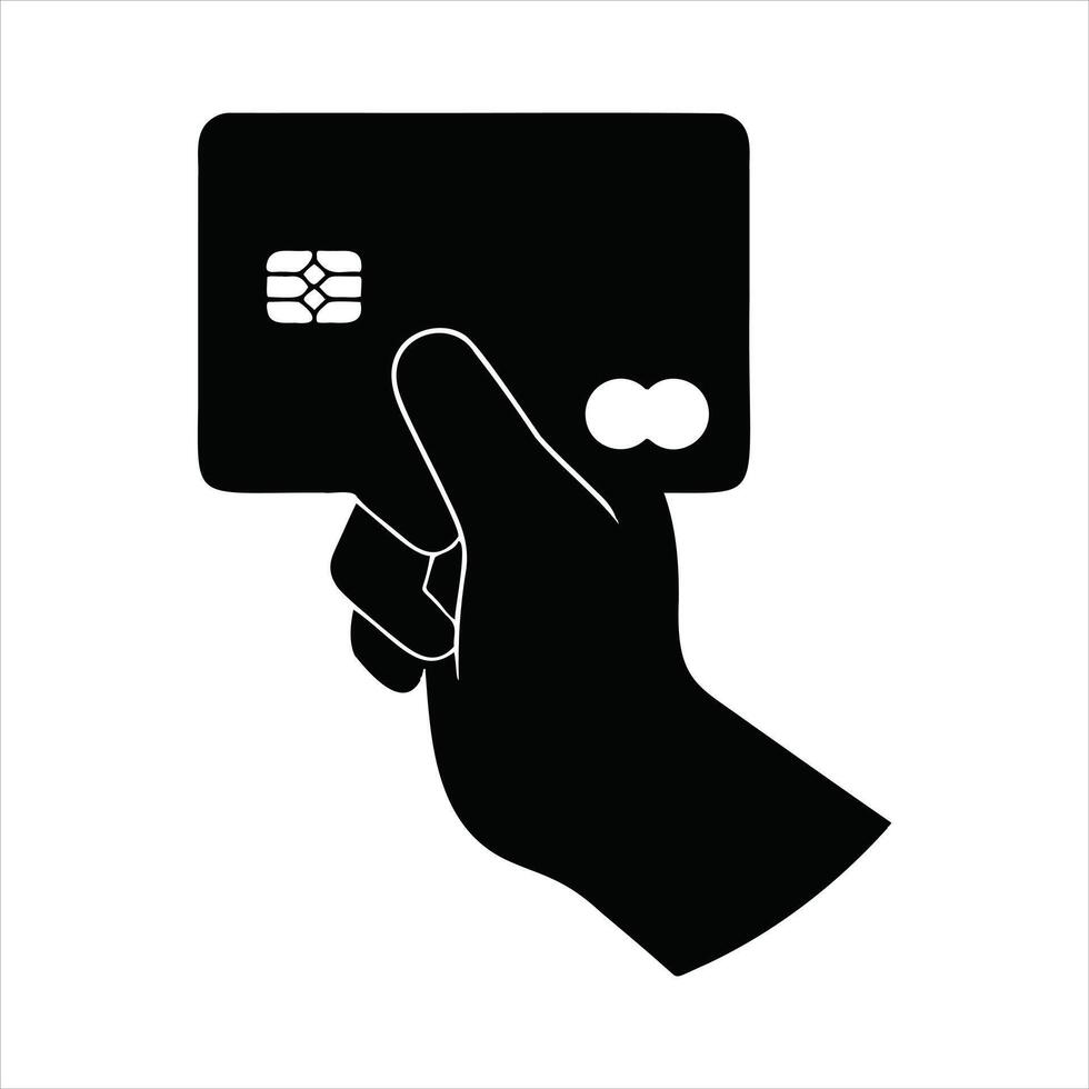 Illustration of a Credit Card Icon for Financial Designs vector