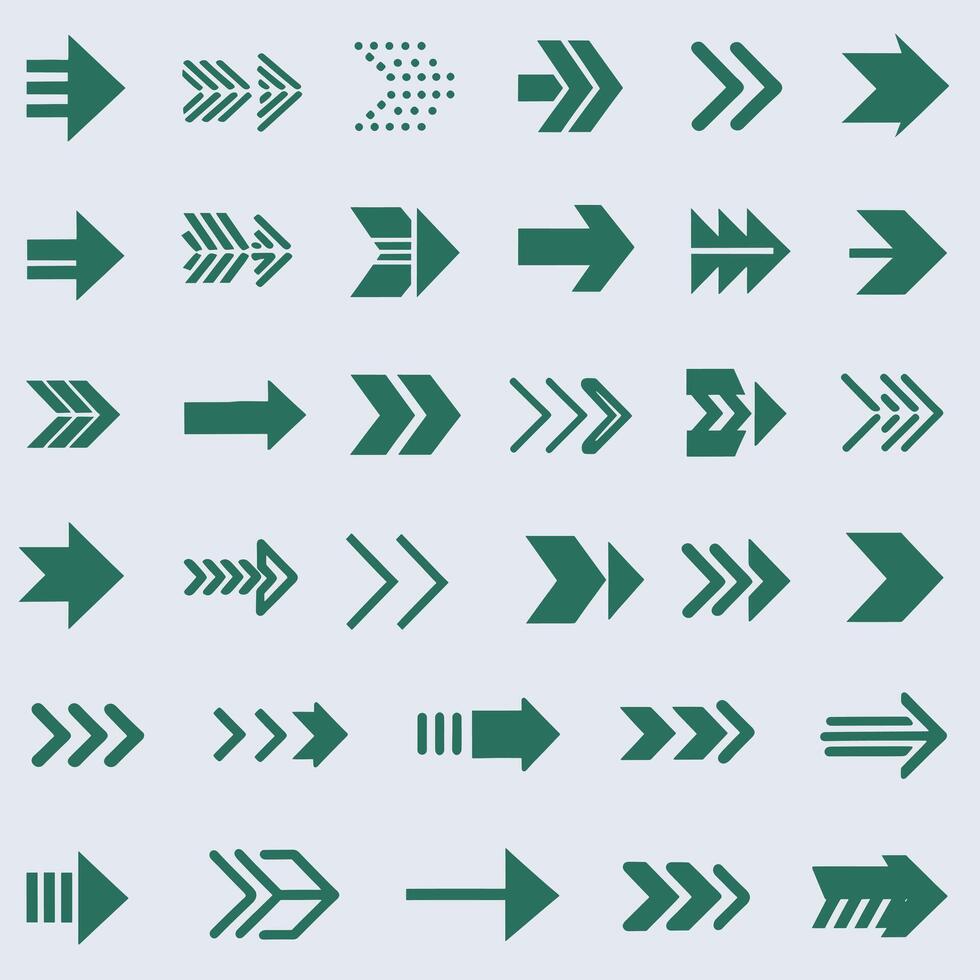 Arrows set of arrows illustration vector