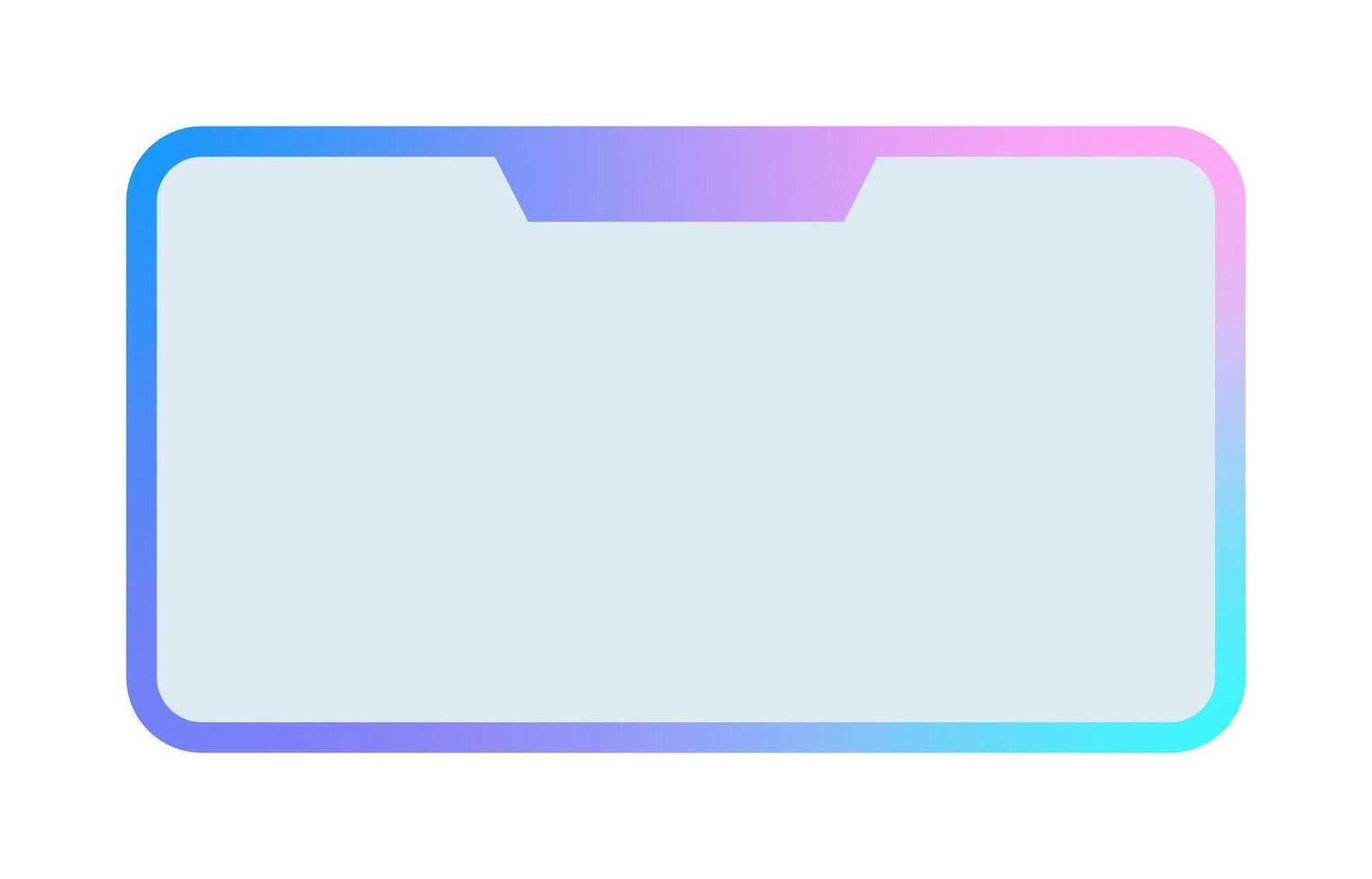 Futuristic element illustration. Colorful lower third overlay. vector