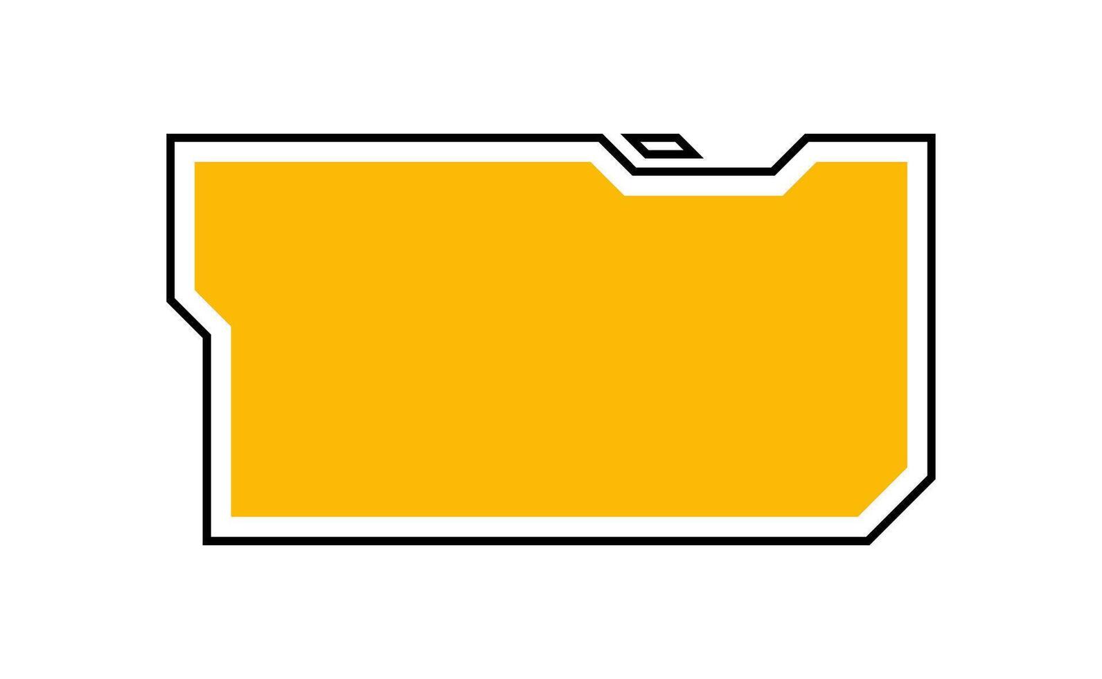 Futuristic element illustration. Colorful lower third overlay. vector