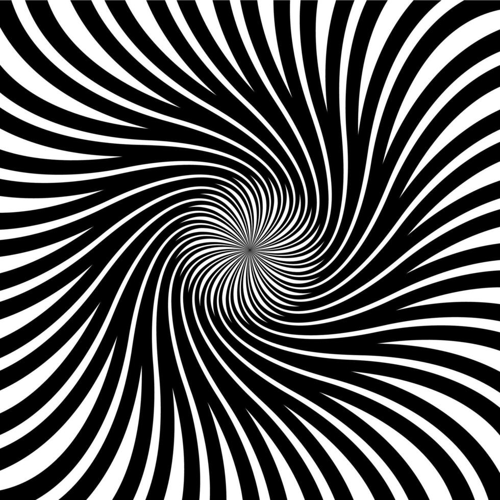 Psychedelic hypnosis swirl hypnotic spiral pattern vector