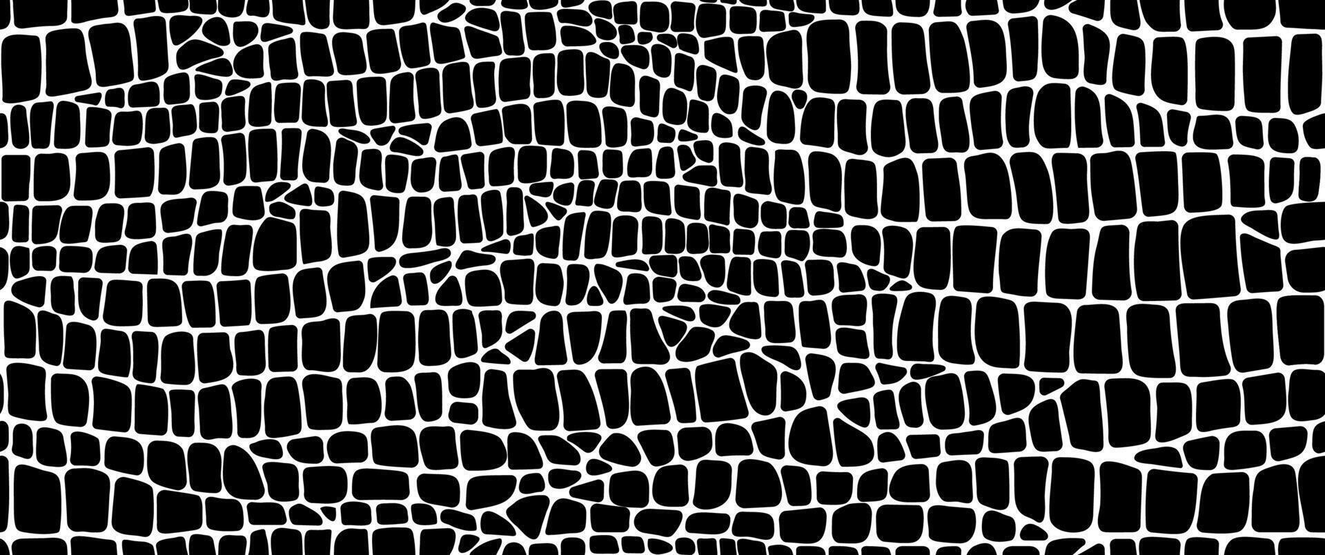 Snake reptile or crocodile leather skin pattern vector