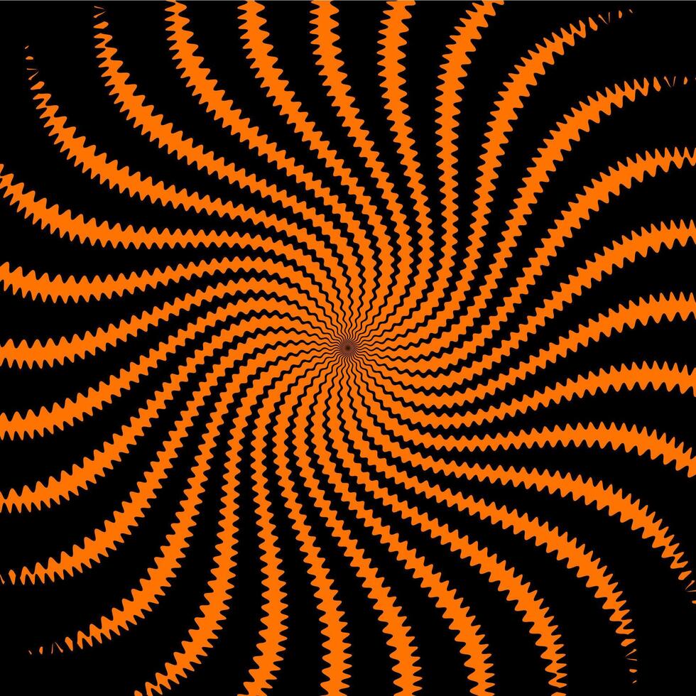 Psychedelic hypnotic Halloween spiral pattern vector