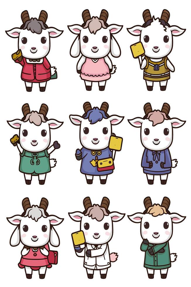 Animal crossing amiibo characters vector