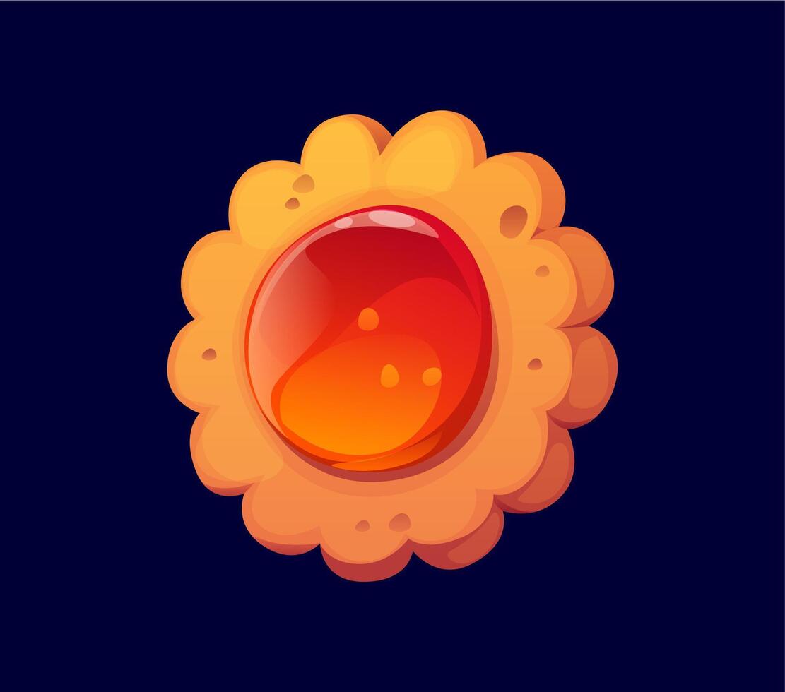 Cartoon cookie confectionery and sweet pastry vector