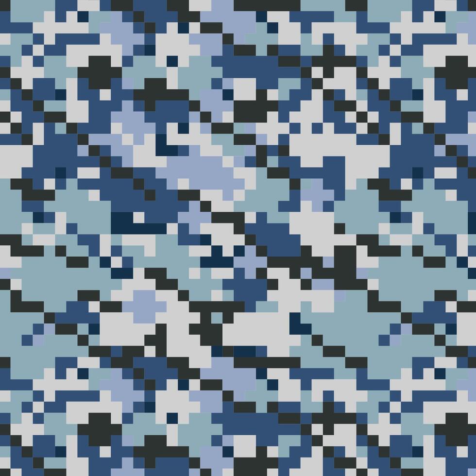 Camouflage pixel texture with military design. Perfect for hunting clothing and outdoor gear. vector