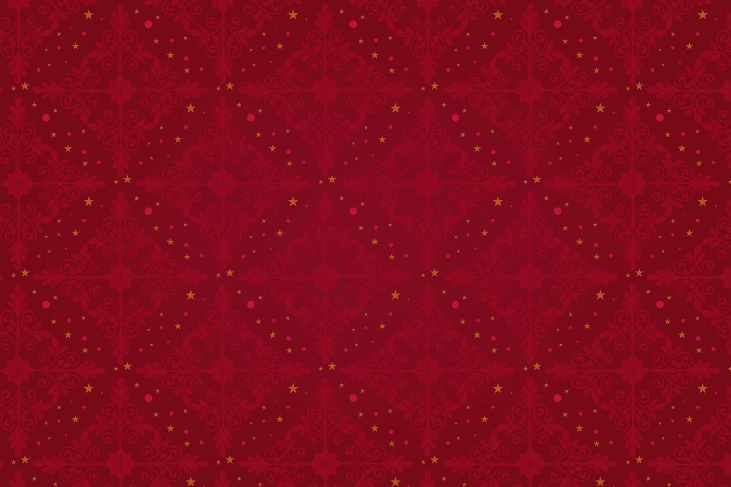 Winter pattern with Christmassy vibe with beautiful snowflakes in red tones. Creative snow background. vector