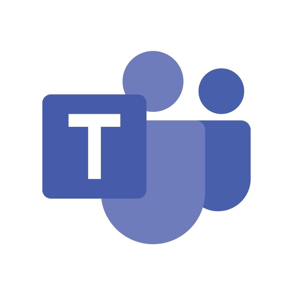 Microsoft Teams Logo or Icon. Remote working application symbol. . Editorial logo in flat style. High resolution Ms teams logo icon. Application for messaging, calls, file sharing vector