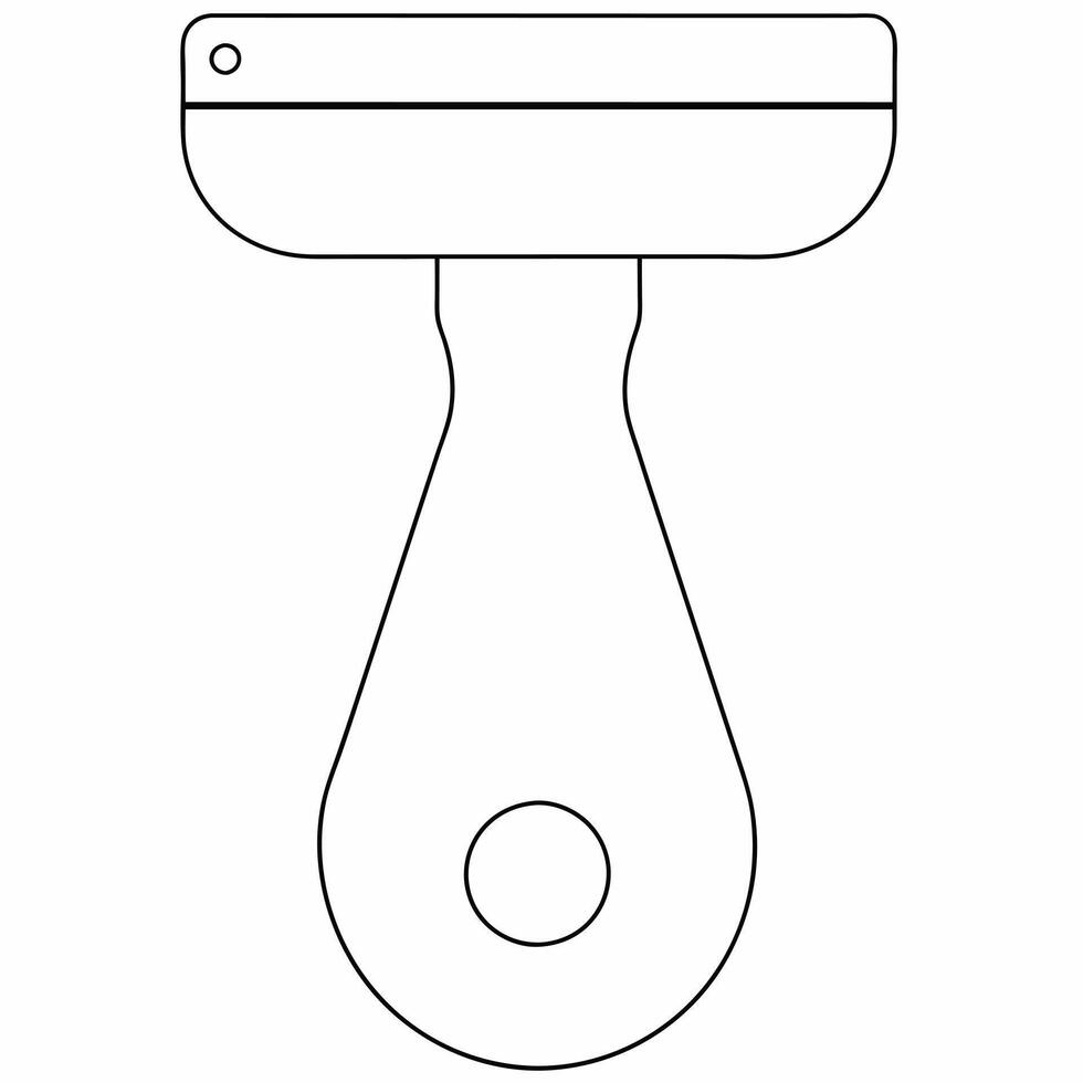 avocado slicer, illustration line art vector