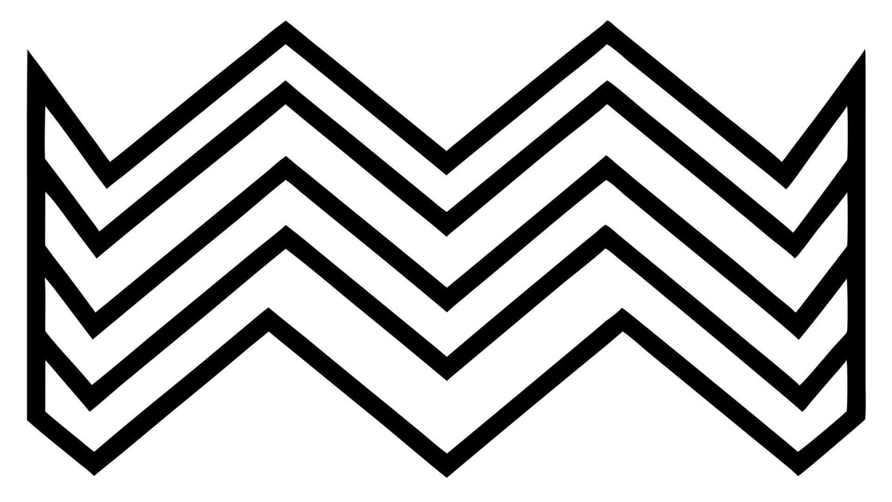 minimal zigzag pattern design background, illustration line art vector