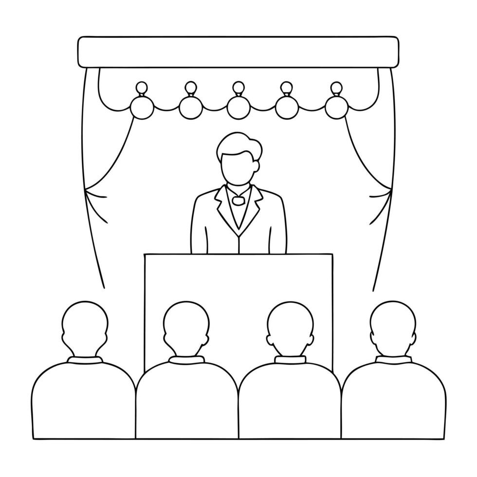 event, illustration line art vector