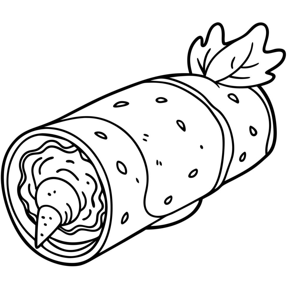 a chicken fillet rolled with prosciutto and sage, cooked to a perfect golden brown, vector