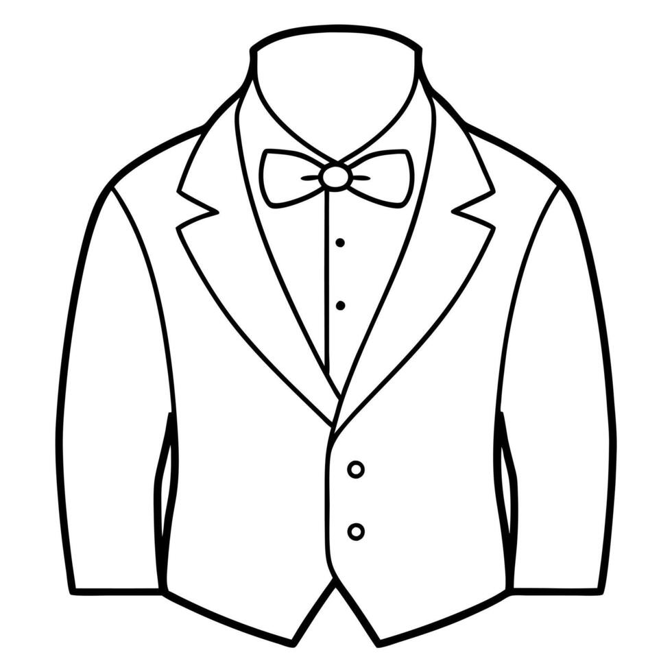costume, illustration line art vector
